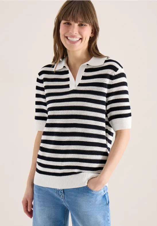 Polo à manches courtes en qualité maille universal blue