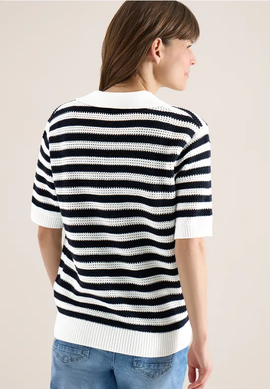 Polo à manches courtes en qualité maille universal blue