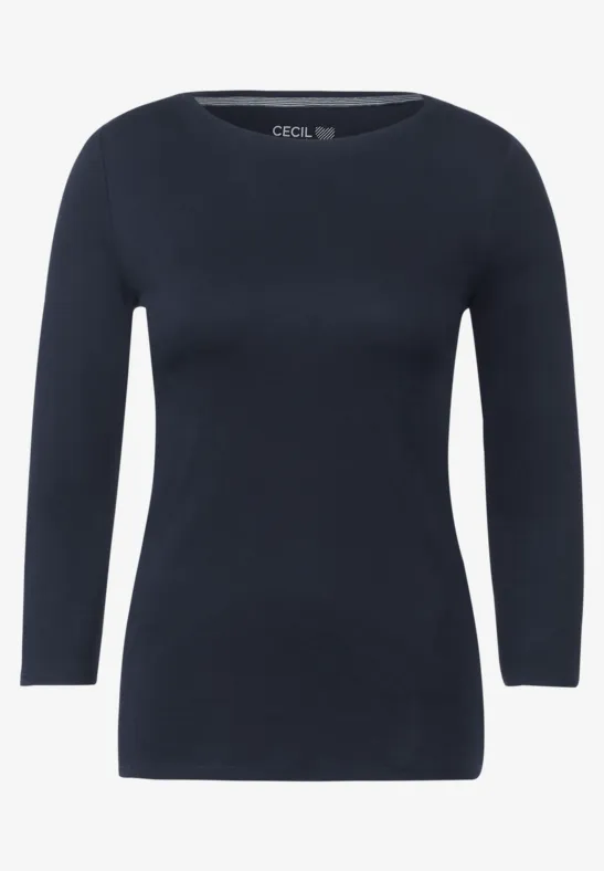 T-shirt basique de couleur unie universal blue