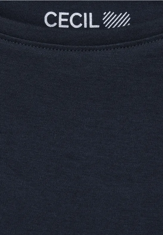 T-shirt basique de couleur unie universal blue