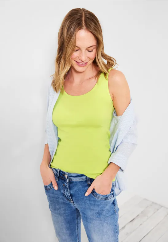 Top in Unifarbe limelight yellow