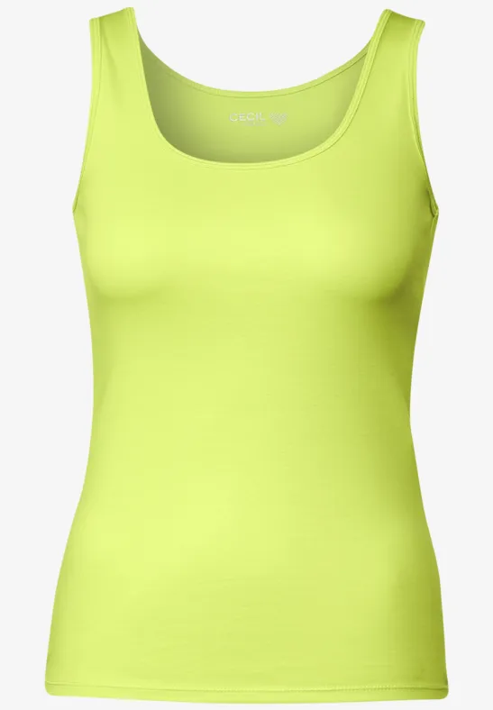 Top in Unifarbe limelight yellow