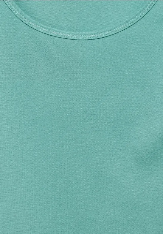 Top in Unifarbe adriatic green