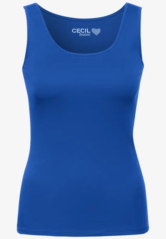 Top in Unifarbe regatta blue