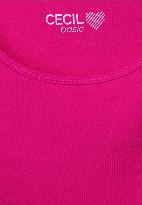 Débardeur de couleur unie raspberry pink