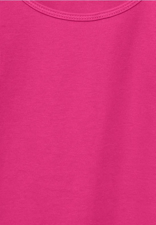 Top in Unifarbe lightning pink
