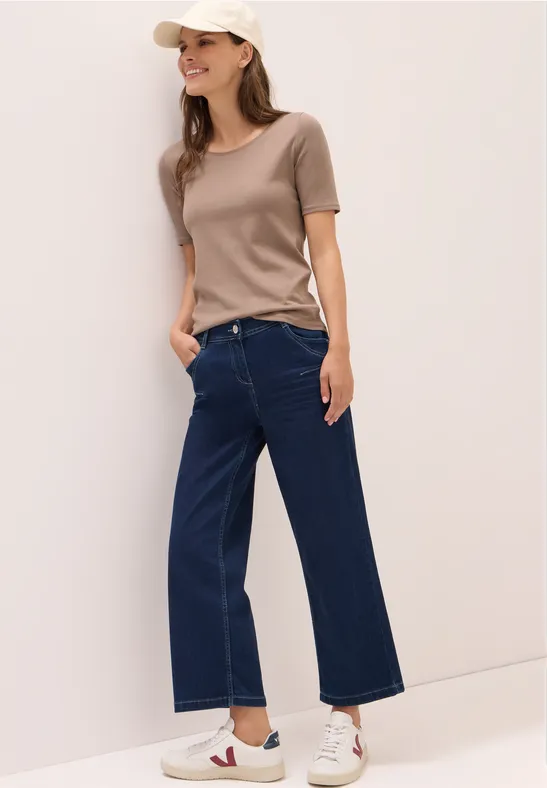 T-shirt en couleur unie natural taupe