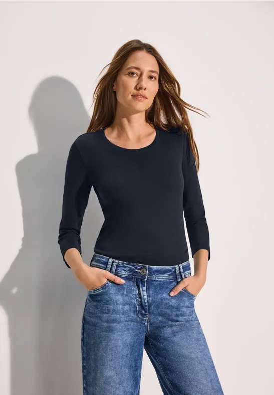 T-shirt basique en couleur unie universal blue