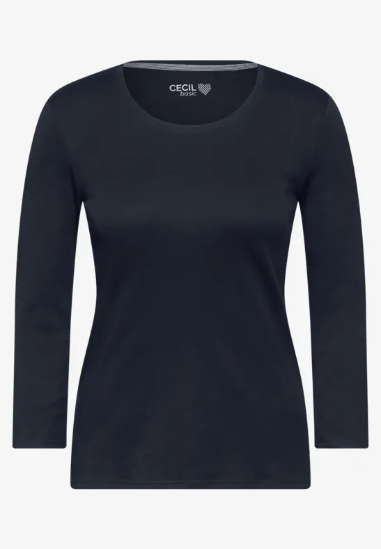 T-shirt basique en couleur unie universal blue