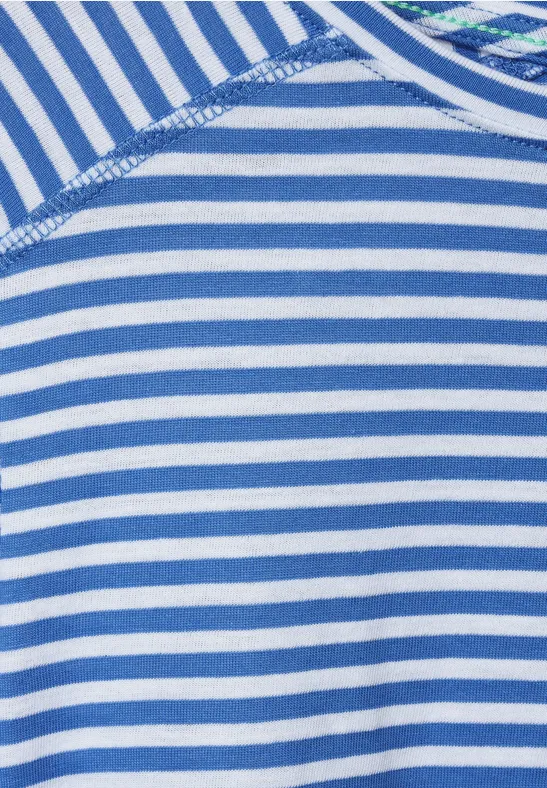 Basic Streifenshirt campanula blue