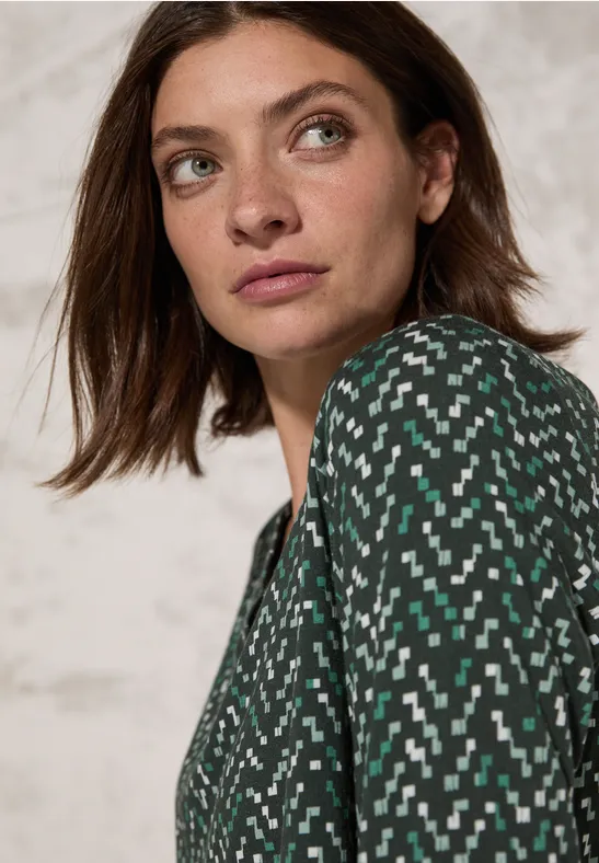 T-shirt avec col Henley active khaki