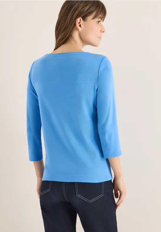 Basic U-Boot Shirt fountain blue