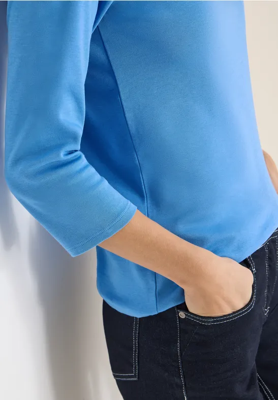 Basic U-Boot Shirt fountain blue