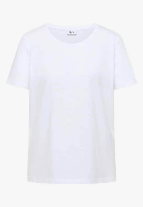 Basic T-Shirt mit Rundhals White