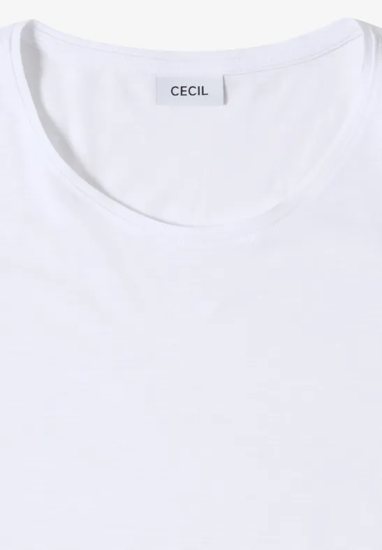 Basic T-Shirt mit Rundhals White