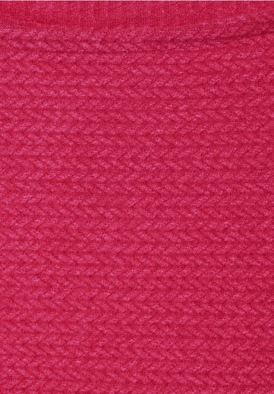 Struktur Langarmshirt cosy coral