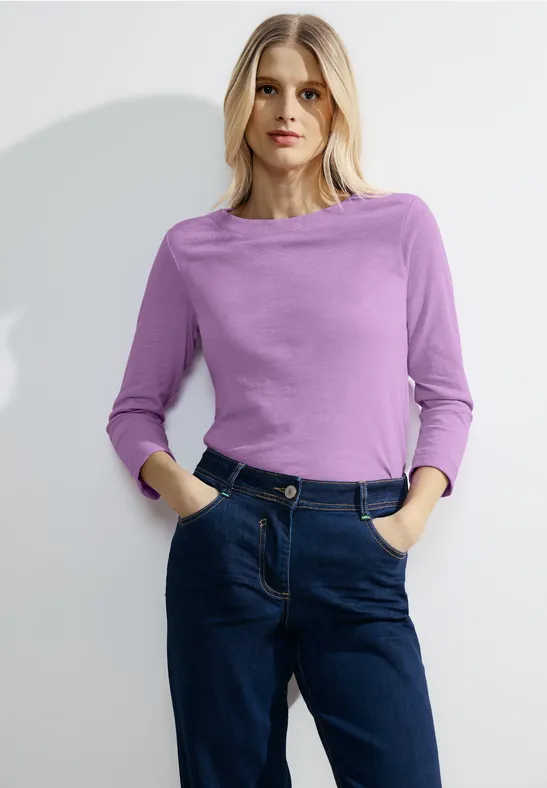 Basic shirt sporty lilac