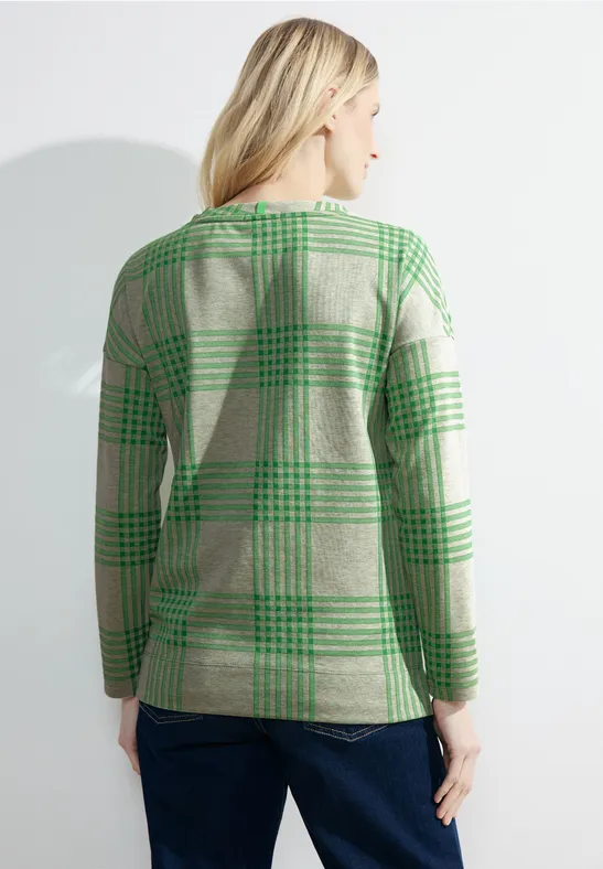 Jacquard Karoshirt celery green