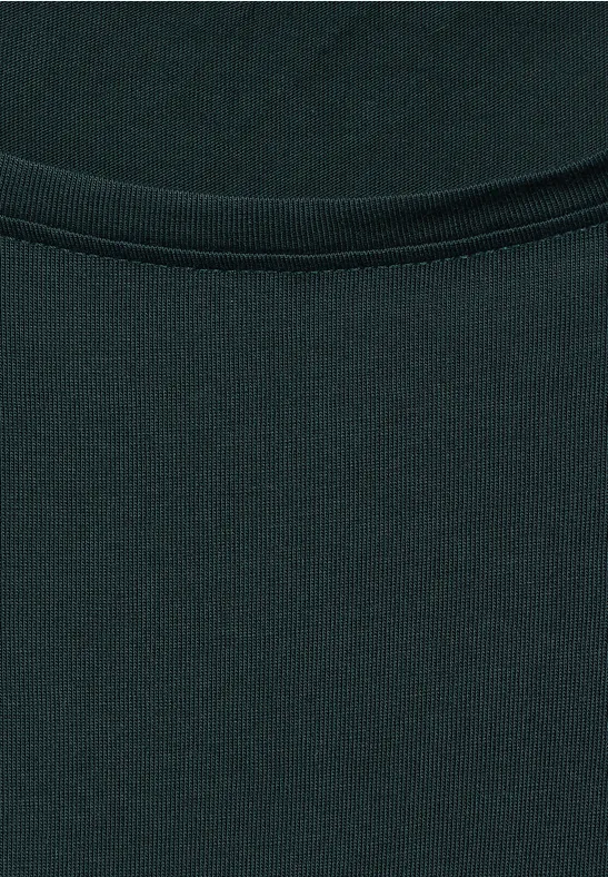 T-Shirt mit Knotendetail fir green