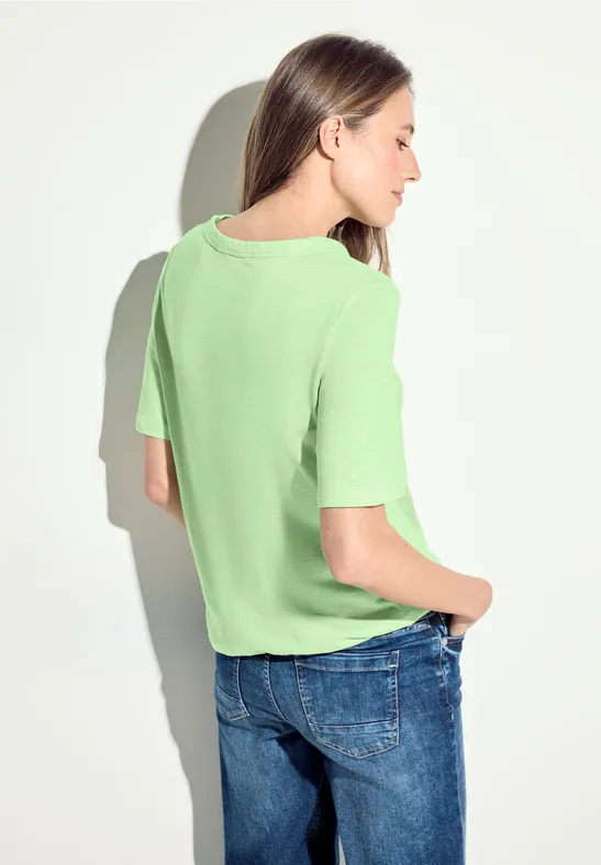T-Shirt aus Baumwolle matcha lime