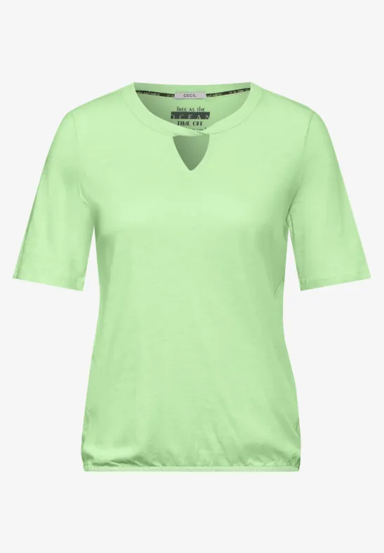 T-Shirt aus Baumwolle matcha lime
