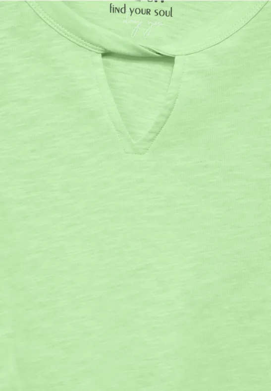 T-Shirt aus Baumwolle matcha lime