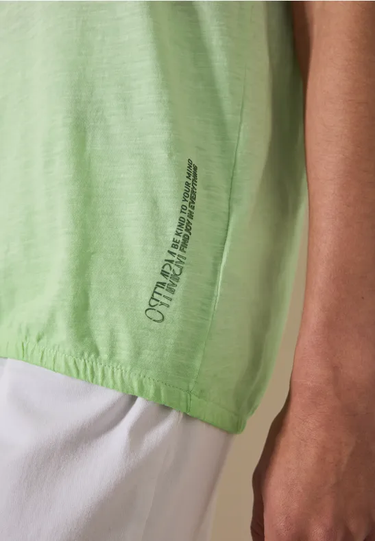 T-shirt estival matcha lime