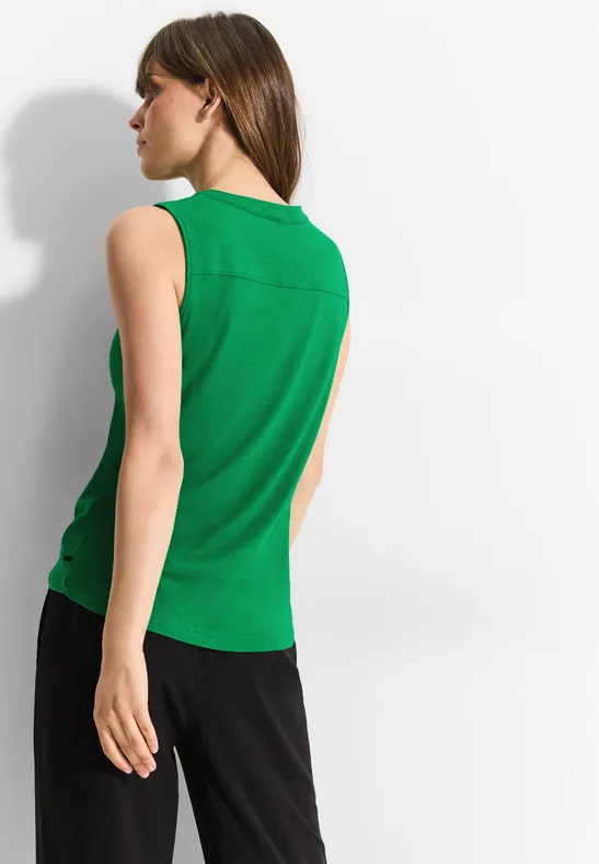 Top met decoratief element fresh apple green