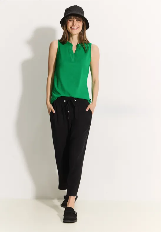 Top met decoratief element fresh apple green