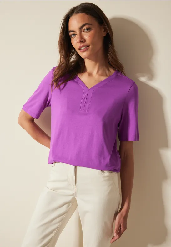 Tunique T-shirt en couleur unie iced violet