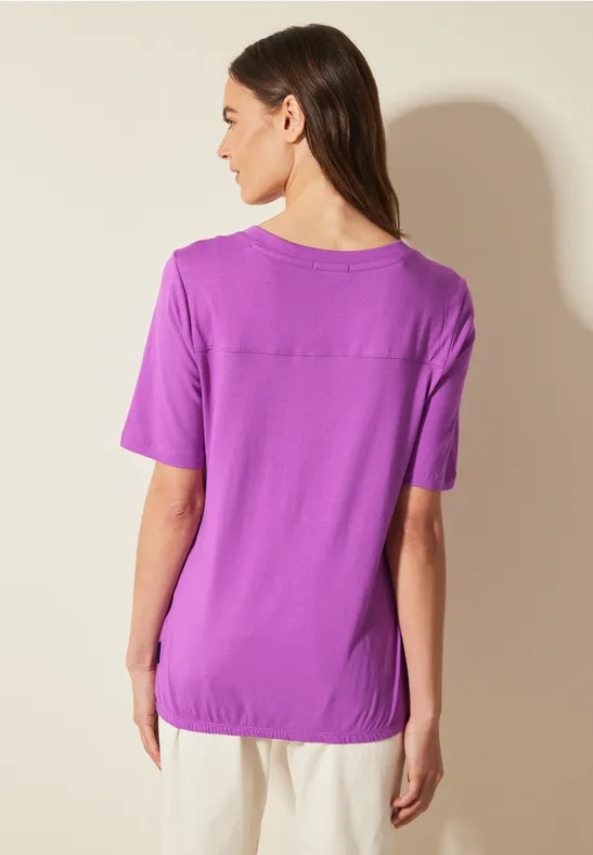 Tunique T-shirt en couleur unie iced violet