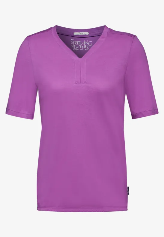 Tunique T-shirt en couleur unie iced violet