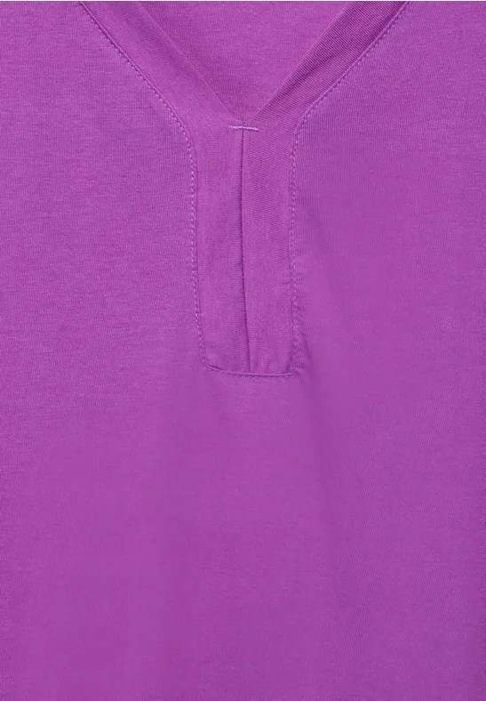 Tunique T-shirt en couleur unie iced violet