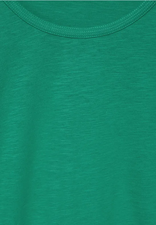 T-shirt basique en coton malachite green