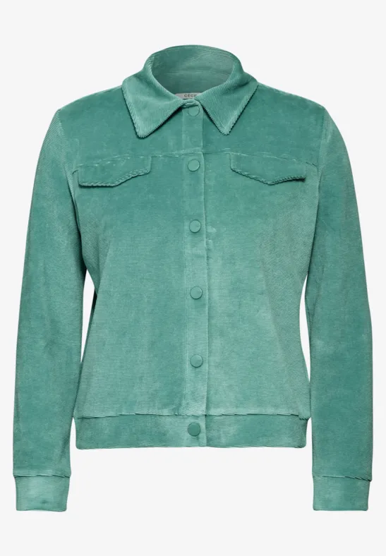 Veste en velours côtelé adriatic green