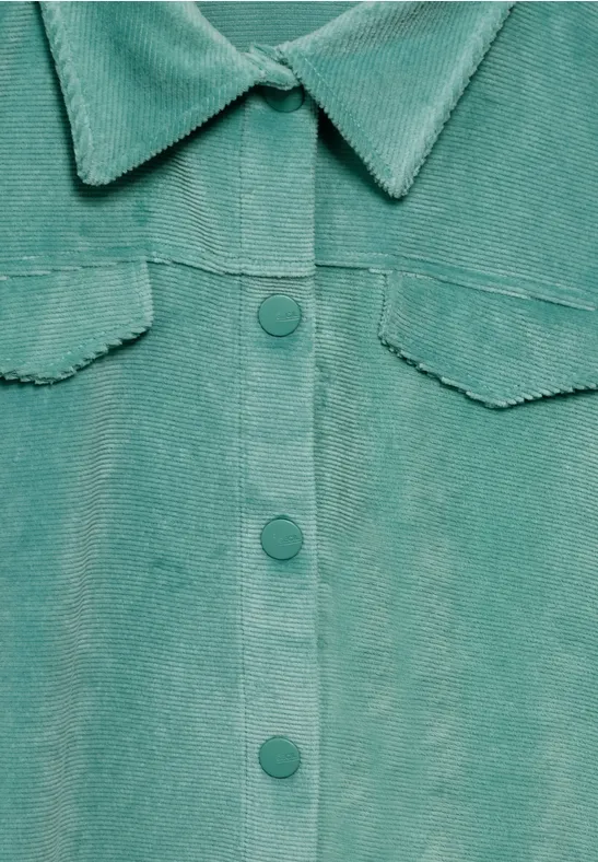 Veste en velours côtelé adriatic green