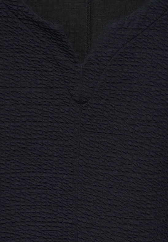 Jaquard-Struktur-Shirt universal blue