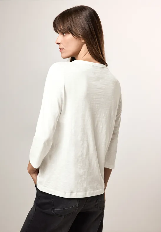 Shirt im Tunika-Look vanilla white