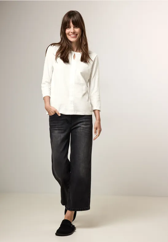 Shirt im Tunika-Look vanilla white