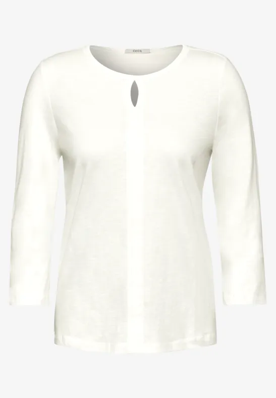 Shirt im Tunika-Look vanilla white