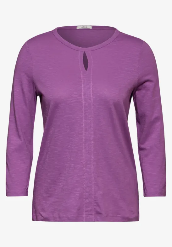 T-shirt au look tunique iced violet