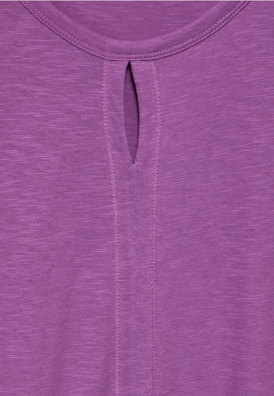T-shirt au look tunique iced violet
