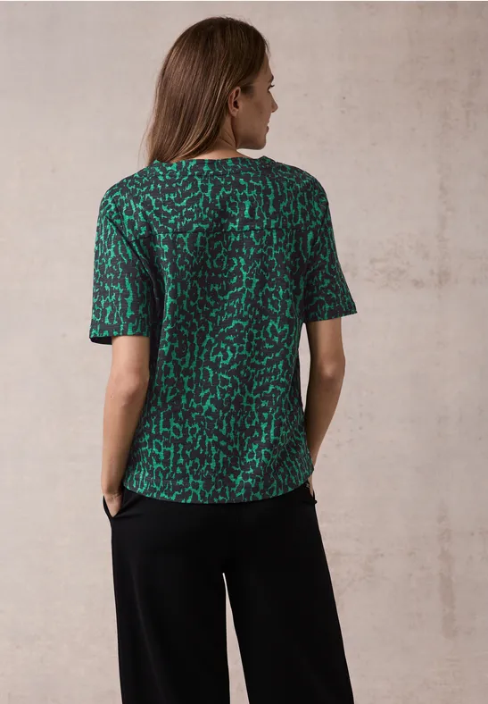 T-shirt avec imprimé fir green