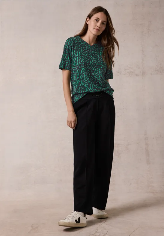 T-shirt avec imprimé fir green