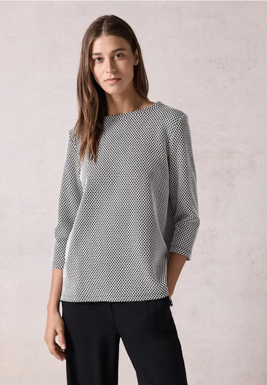 T-shirt à structure gaufrée universal blue