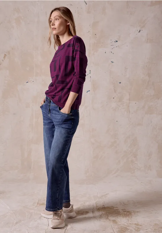 Pull en maille fine beloved berry