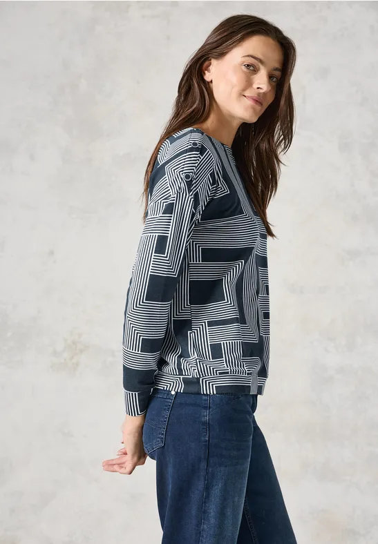 Pull en maille fine deep petrol