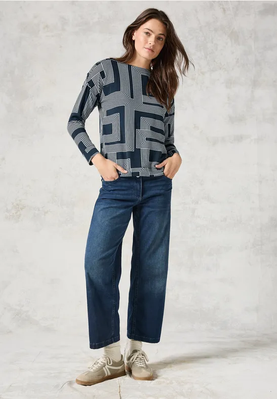 Pull en maille fine deep petrol