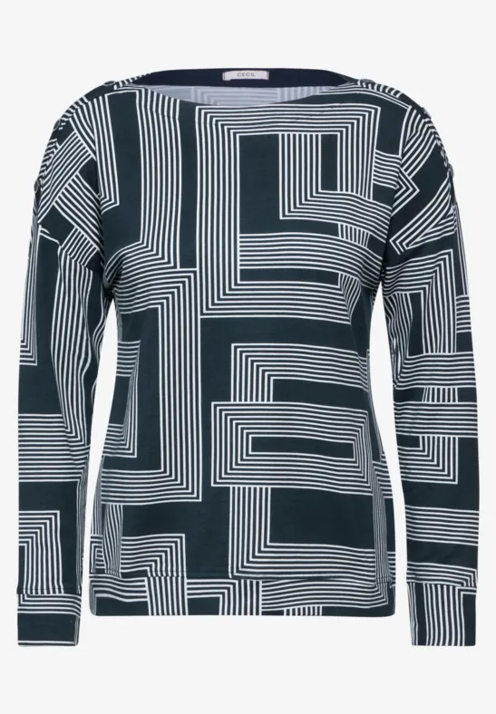 Pull en maille fine deep petrol