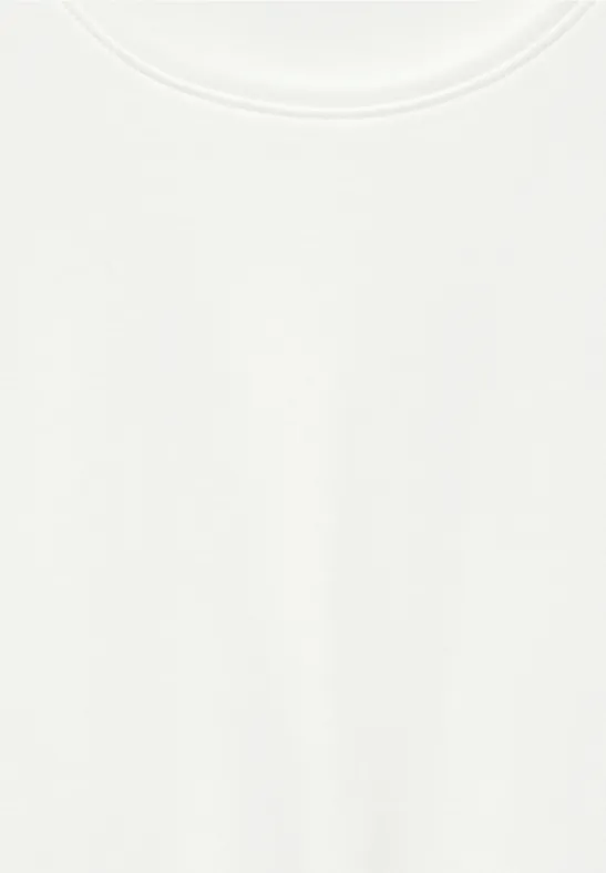 Shirt mit Rundhals vanilla white
